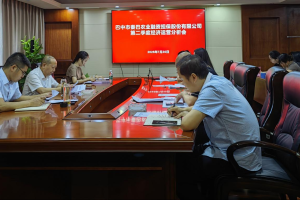 秦巴农担公司召开二季度经济运行分析会