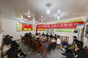 市委统战部机关党支部与清江镇蔡家湾村党支部联合开展主题党日活动