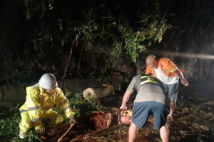 暴雨夜的奋战！看巴州公路人如何化险为夷→