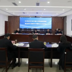 巴中中院党组召开2021年度党史学习教育专题民主生活会