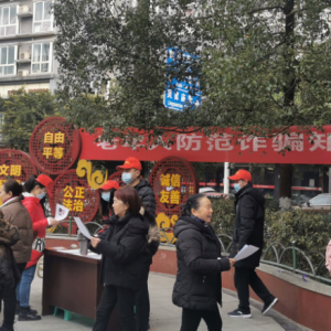 市发展改革委开展“老年人防范诈骗知识宣传”活动