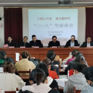 平昌县坦溪小学：召开“三•八”庆祝座谈会