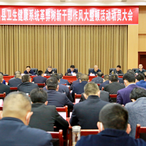 平昌县卫生健康局召开革弊树新干部作风大整顿活动动员会议 ... ...