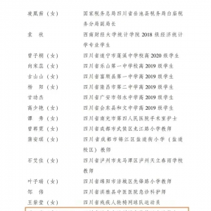 全国“两红两优”表彰名单发布  巴中1人入选！