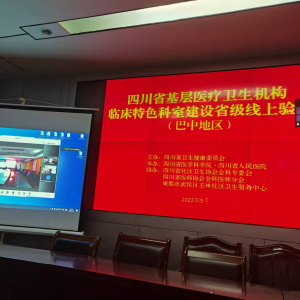 我市接受2021年基层医疗卫生机构临床 特色科室省级线上复核
