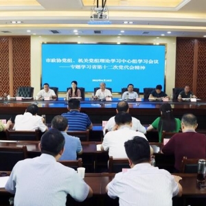 市政协党组、机关党组召开理论学习中心组学习会