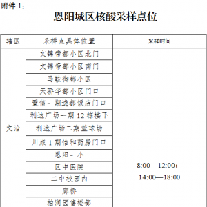 即日起至9月9日，恩阳区开展全域全员核酸检测！