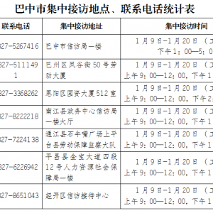 巴中市开展2023年春节前整治拖欠农民工工资问题集中接访活动