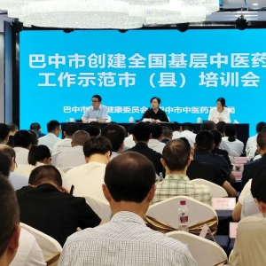 巴中市举办创建全国基层中医药工作示范市（县）培训班