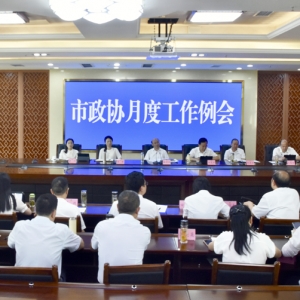 市政协召开月度工作例会