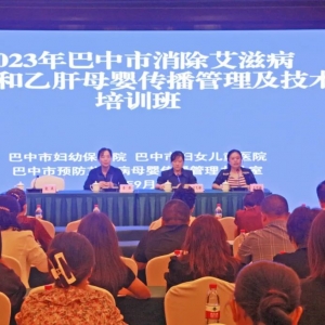2023年巴中市消除艾滋病、梅毒和乙肝母婴传播专题培训班成功举办