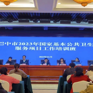 巴中市2023年国家基本公共卫生服务项目工作培训班成功举办