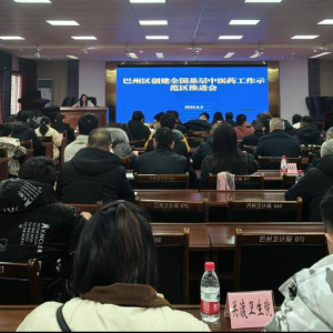 巴州区卫健系统召开全国基层中医药工作示范区创建推进暨业务培训会