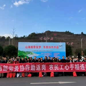 巴中60名农民工搭乘首趟东西部劳务协作包机返岗就业