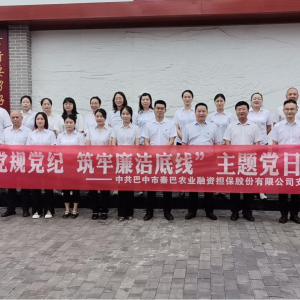 市秦巴农担公司开展“学习党规党纪、筑牢廉洁底线”党纪学习主题党日活动