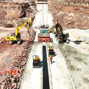 江家口水库：铆足干劲赶工期 建设任务已过半