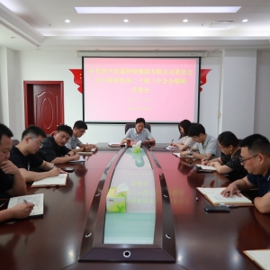 巴中发展集团开展学习宣传贯彻党的二十届三中全会精神宣讲活动
