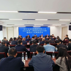 巴中发展集团召开第三季度经济运行分析暨项目工作推进会议