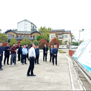 广安市生态环境局张勇一行到我市调研农村生活污水资源化利用工作