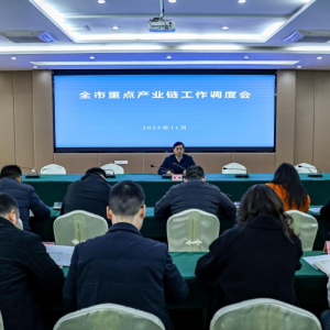 攻坚融圈建链 我们在行动⑪ | 聚力打好产业攻坚主动战 奋力构建现代化产业体系——全市重点产业链工作调度会召开
