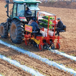 “铁牛”一过苗成行！全省首批“滴灌+覆膜+移栽”一体机在平昌投用