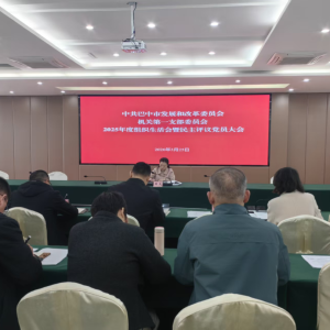 市发展改革委机关第一党支部召开2025年度组织生活会暨民主评议党员大会