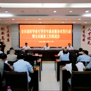全市高校毕业生等青年就业服务攻坚行动暨全市就业工作推进会召开